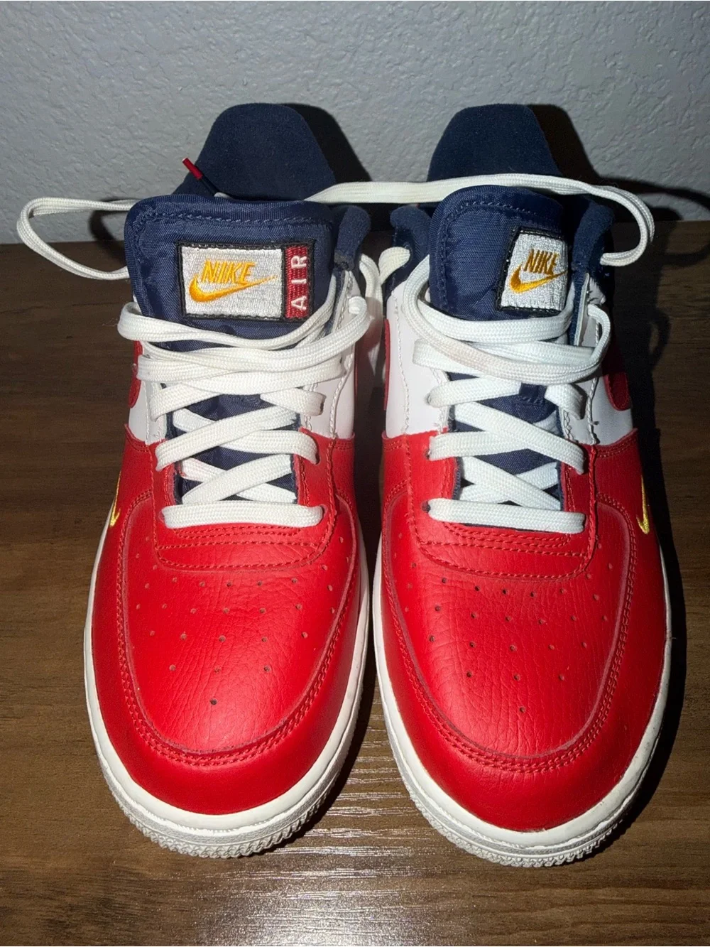Nike Air Force 1 Shoes Unisex Kids 7Y GS Independence Day Low Top 820438-603